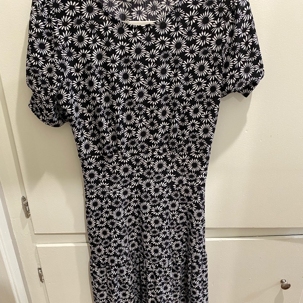 Topshop floral midi dress